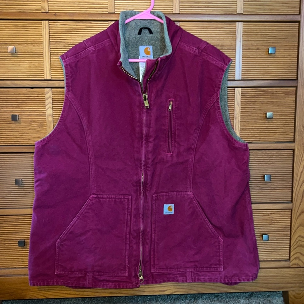 CARHARTT WOMEN’S MOCK NECK SHERPA LINED VEST